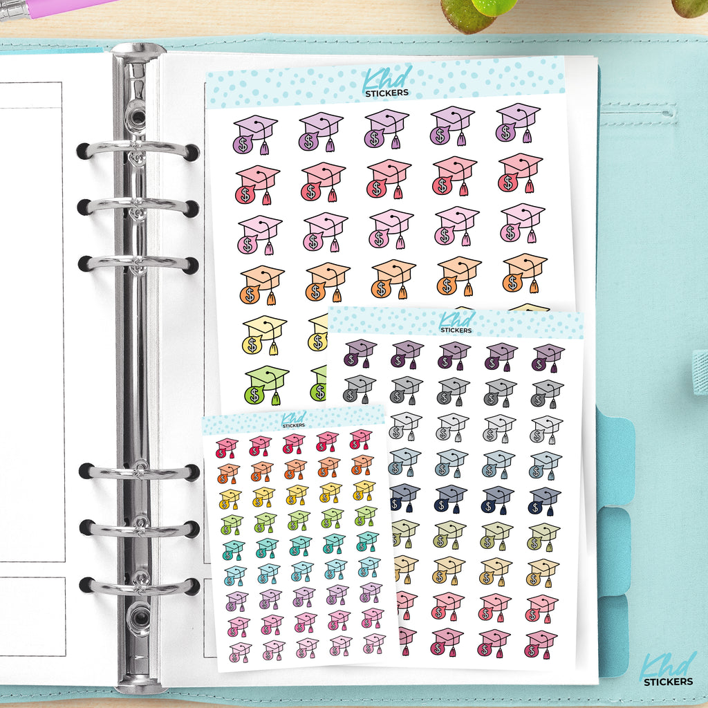 Student Loan / HECS / HELP /  Fee-HELP Planner Stickers Small