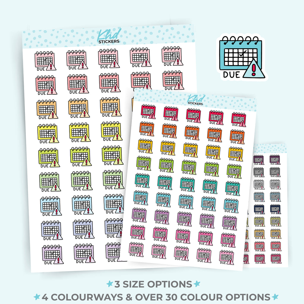 Due Planner Stickers Small