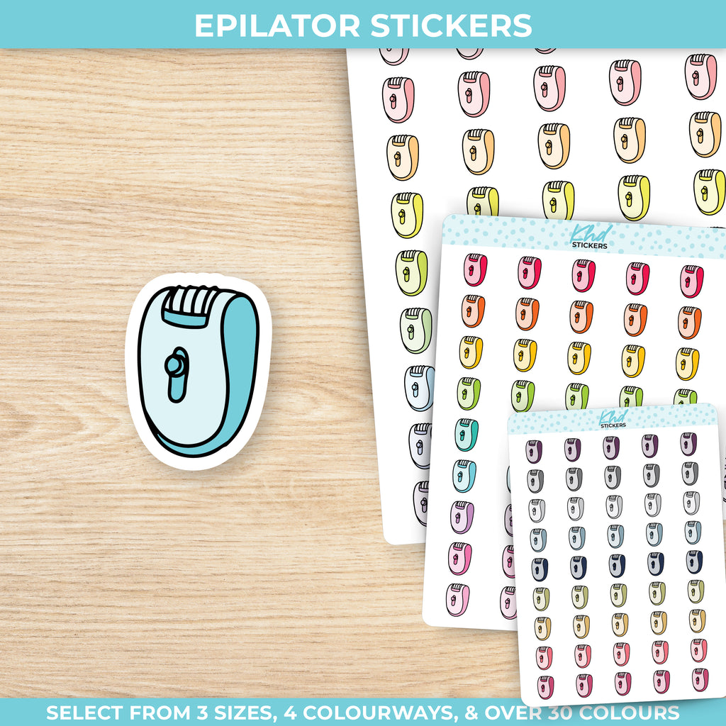 Epilator Planner Stickers Small