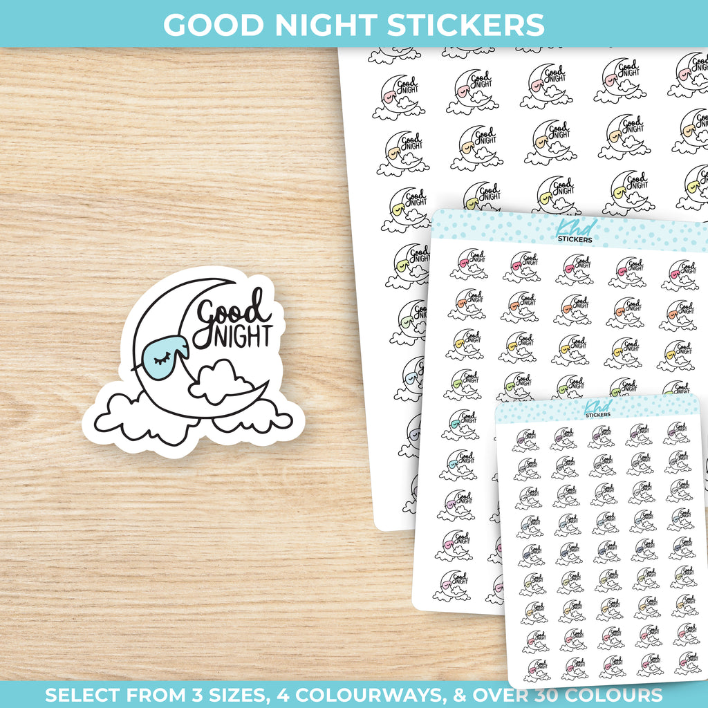 Good night stickers Small