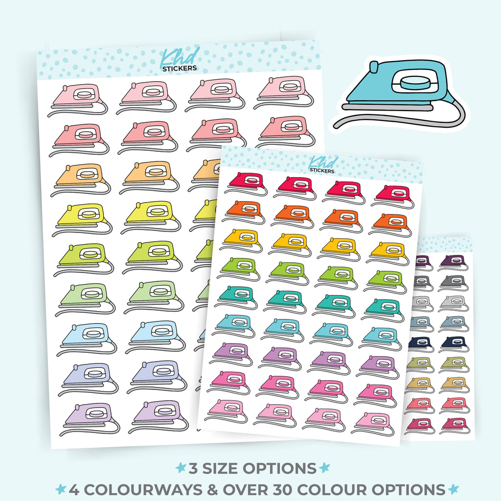 Ironing Planner Stickers Small