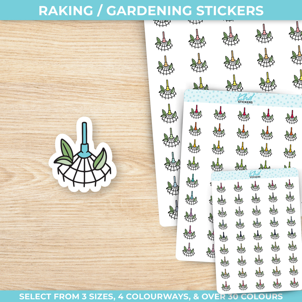 Raking / Gardening Planner Stickers Small