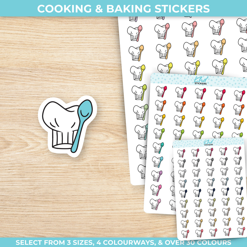 Cooking and baking planner stickers Small