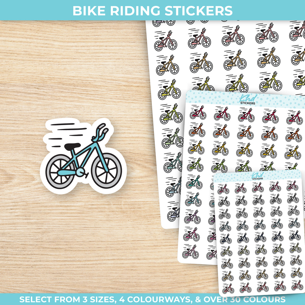 Bike Riding Stickers Small