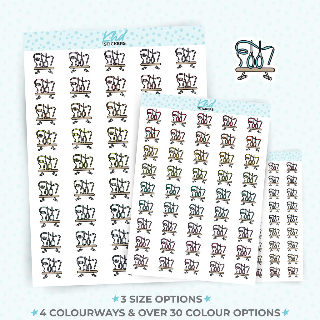 Gymnastics Planner Stickers Small