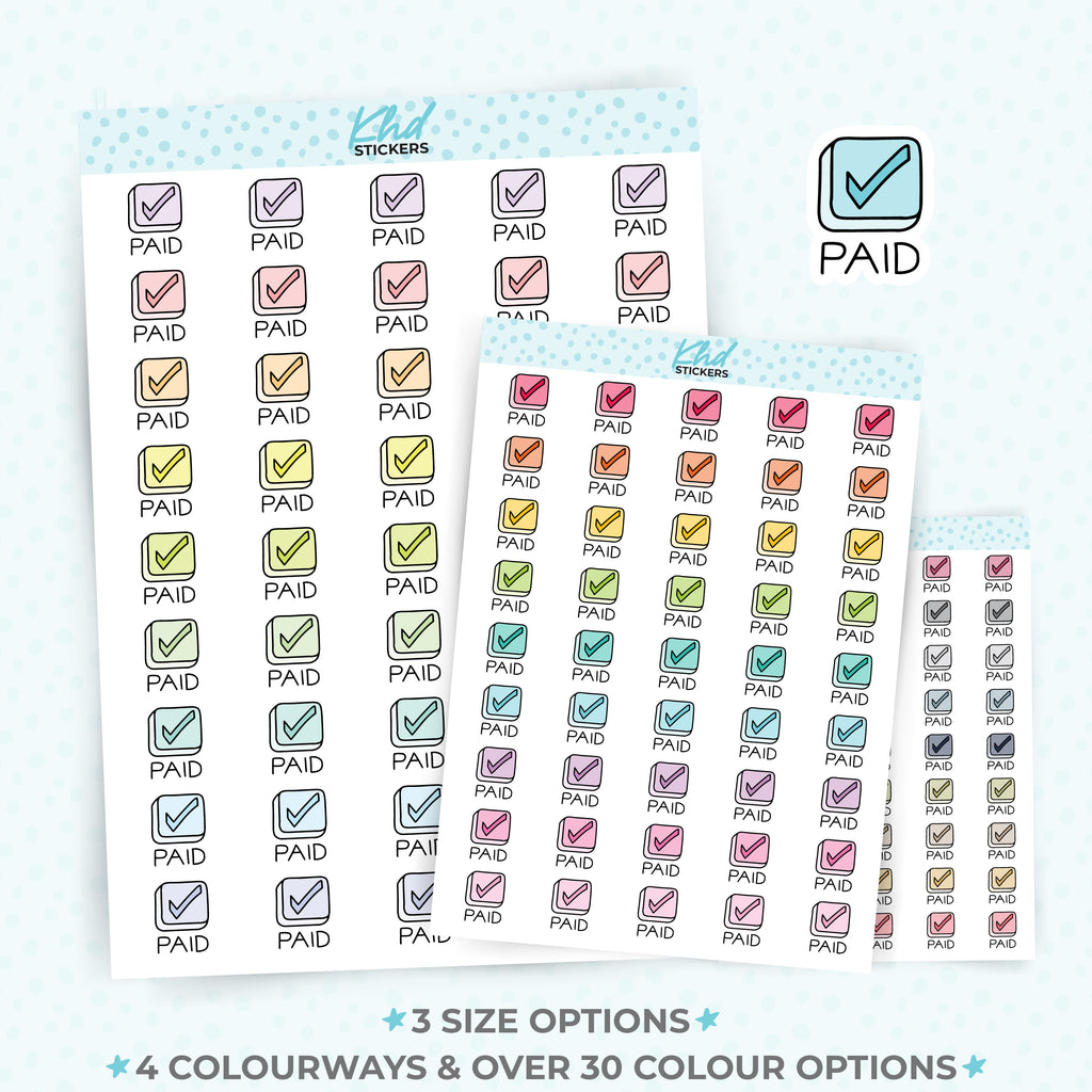 Paid Planner Stickers Small