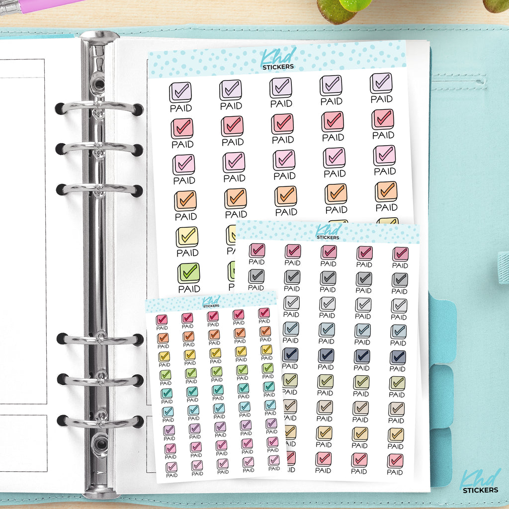 Paid Planner Stickers Small