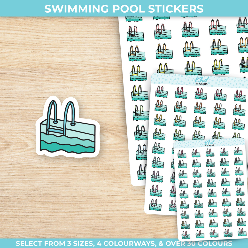 Swimning Pool Planner Stickers Small