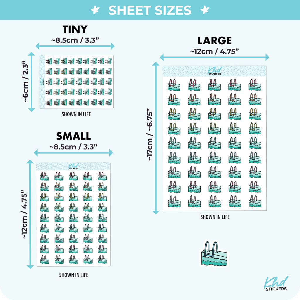 Swimning Pool Planner Stickers Small