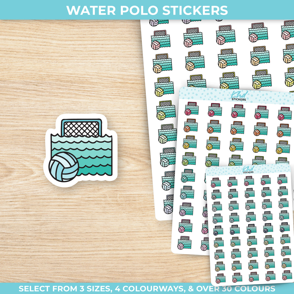 Water Polo Planner Stickers Small