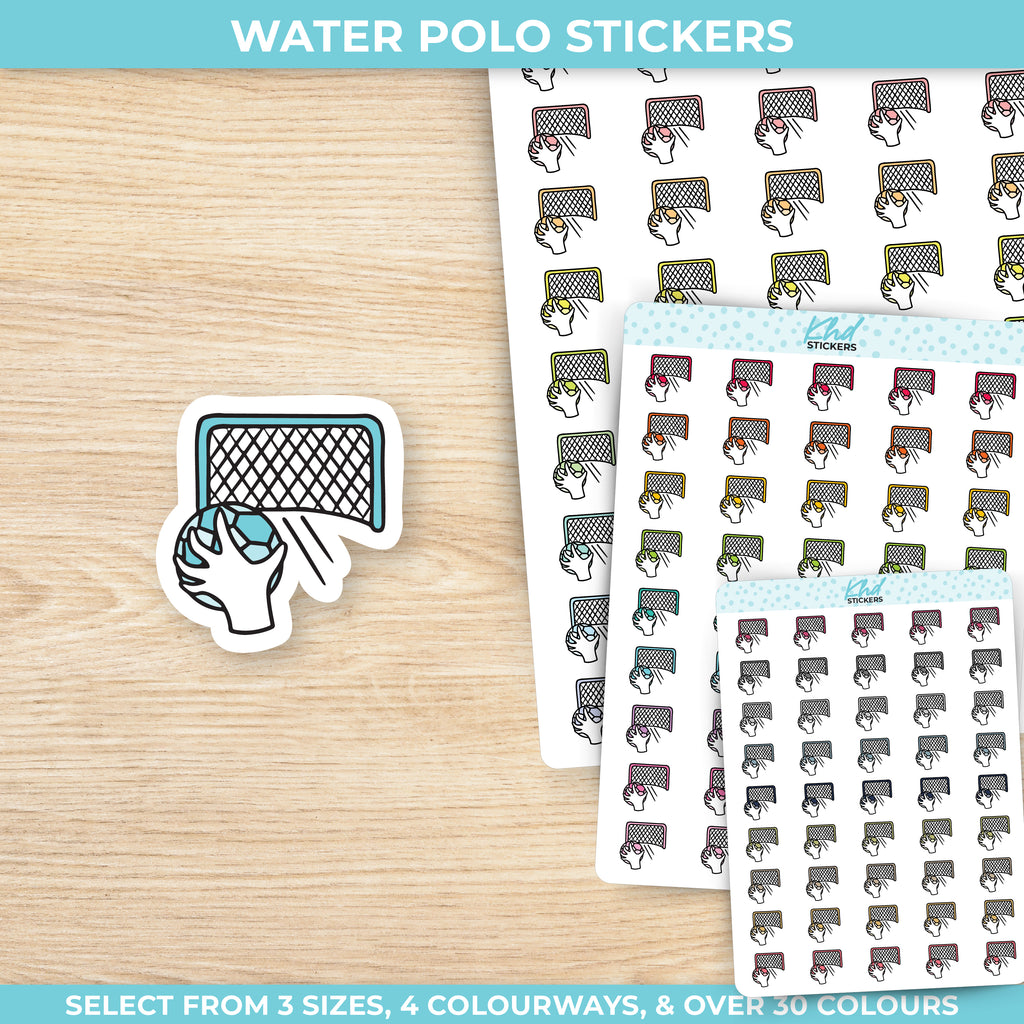 Water Polo Planner Stickers Small