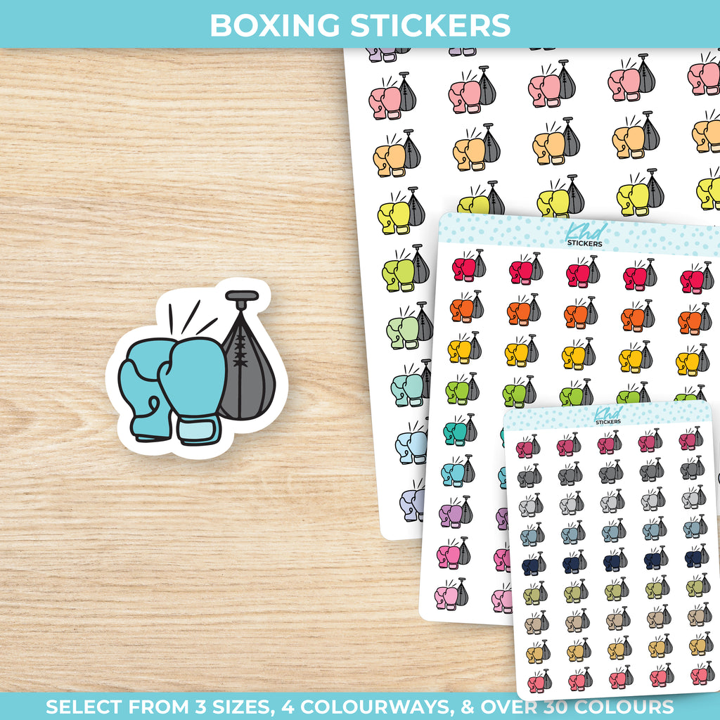 Boxing Planner Stickers Small