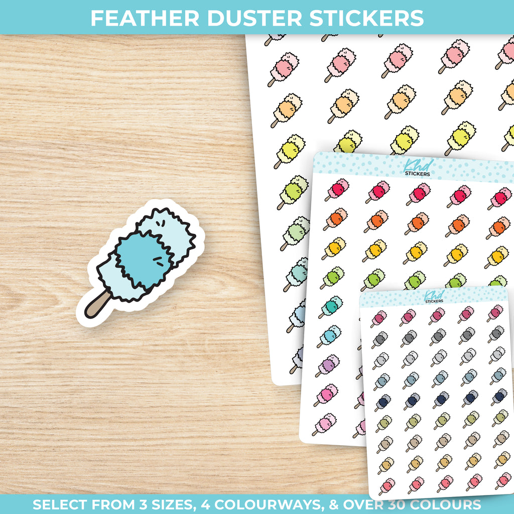 Feather Duster Planner Stickers Small