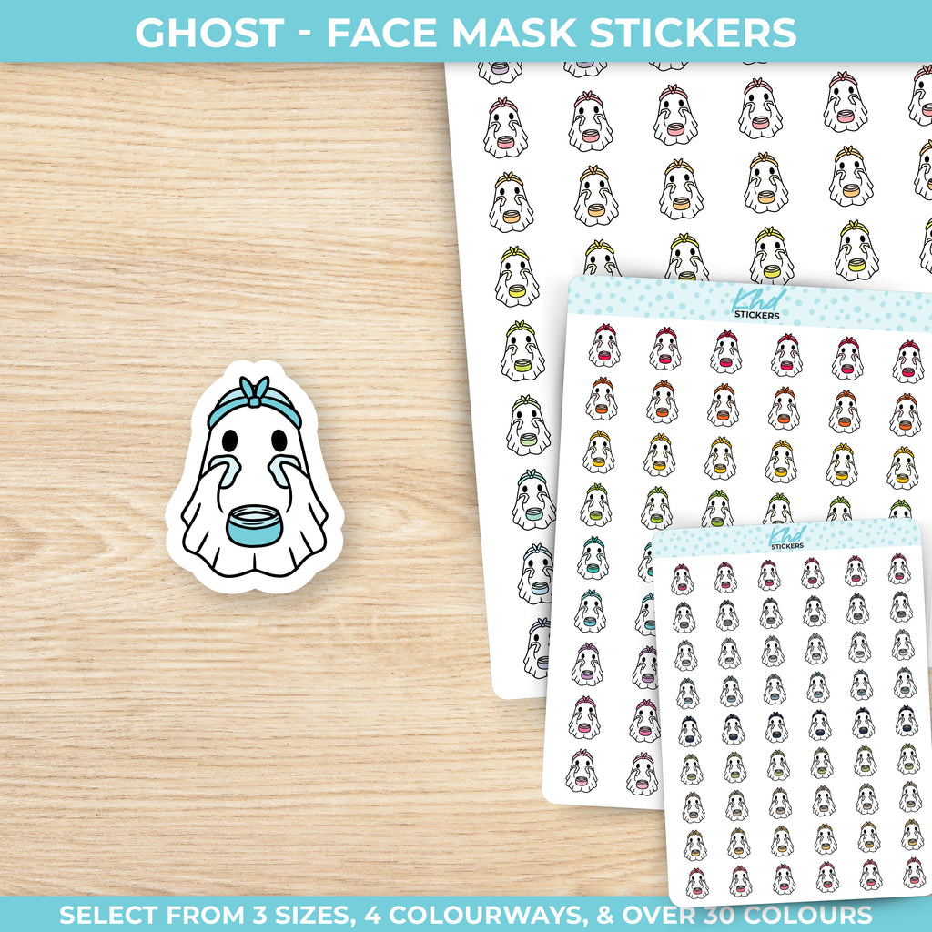 Ghost Face Mask Planner Stickers Small