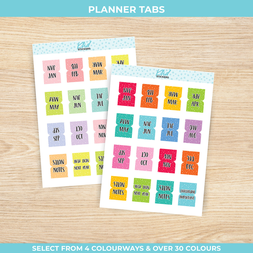 Sticker Tabs for Hobonichi Weeks and Small Planners