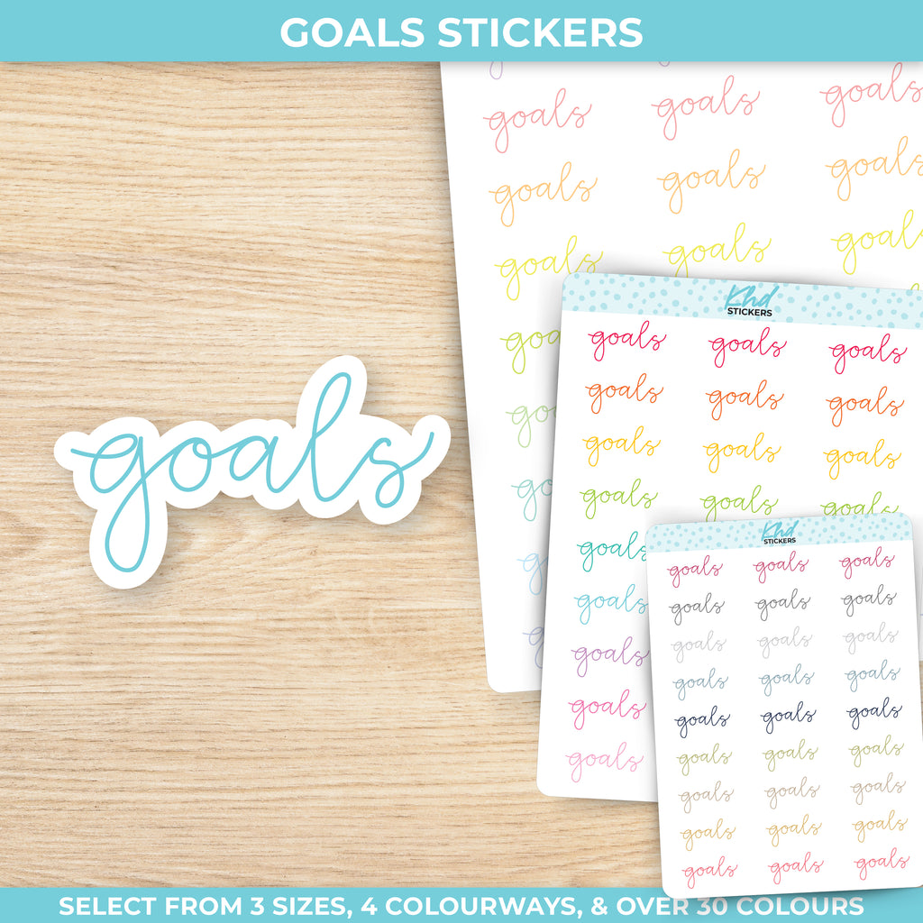 Goals Script Planner Stickers Small