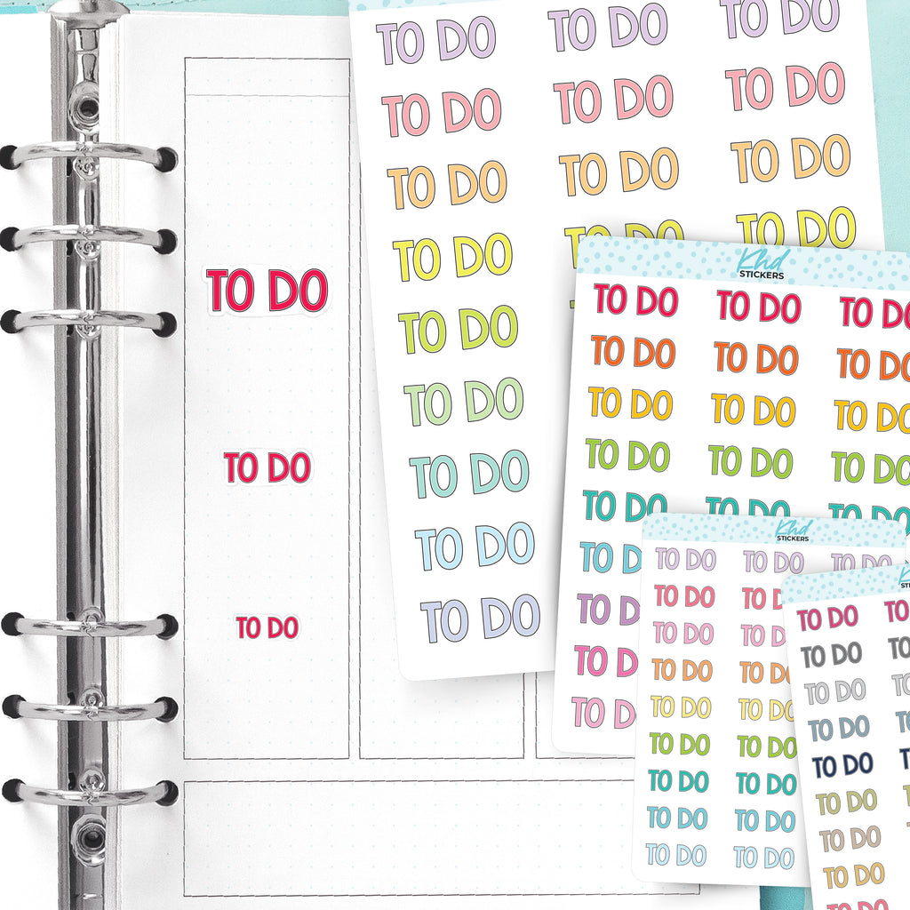 To Do Planner Stickers Small