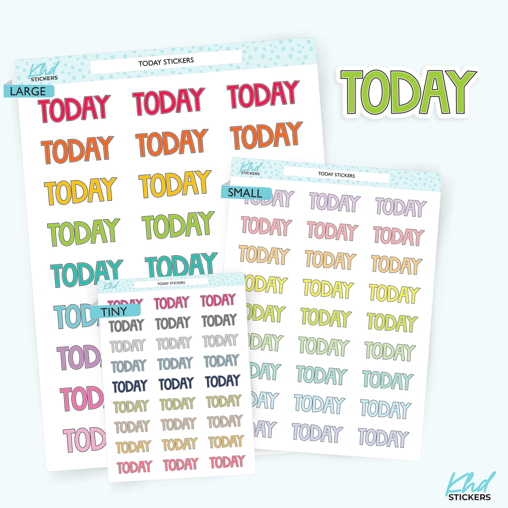 Today Planner Stickers Small