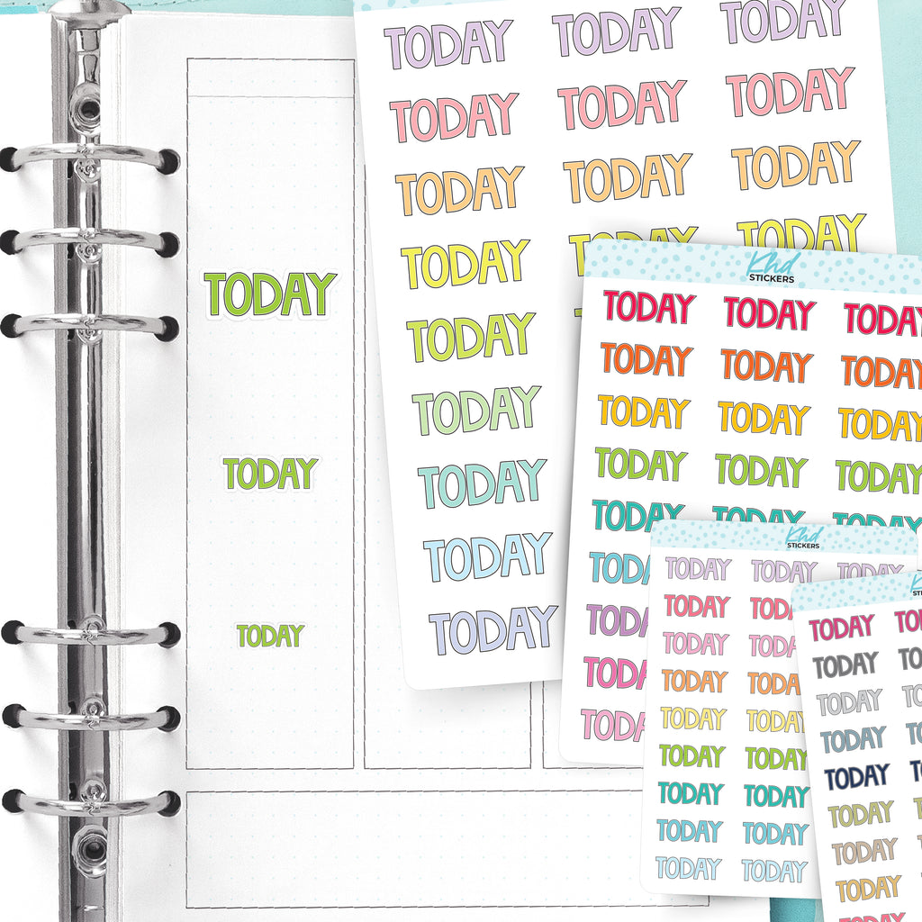 Today Planner Stickers Small