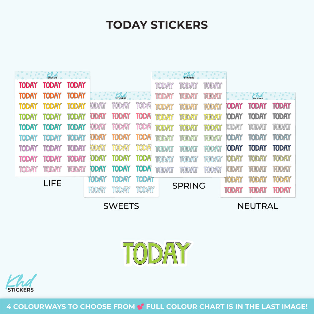 Today Planner Stickers Small