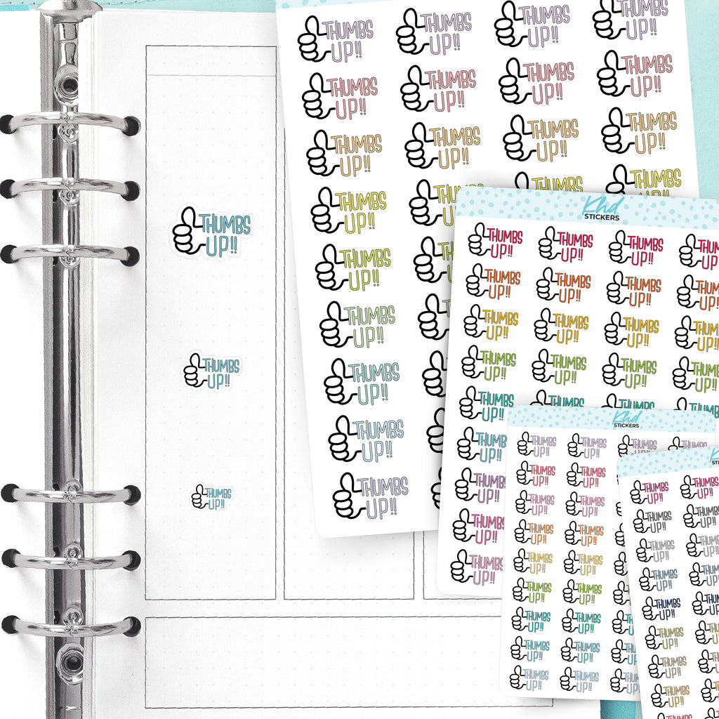 Thumbs Up Planner Stickers Small