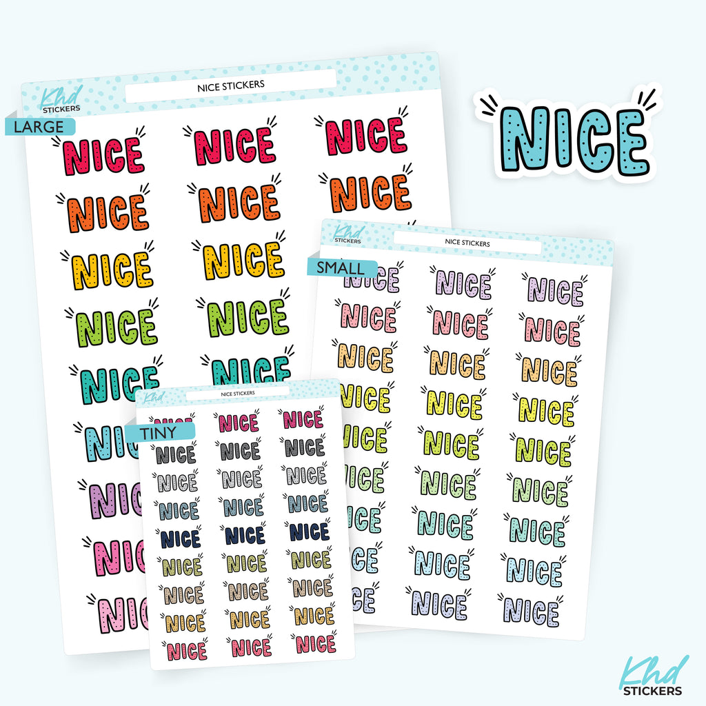 Nice Planner Stickers Small