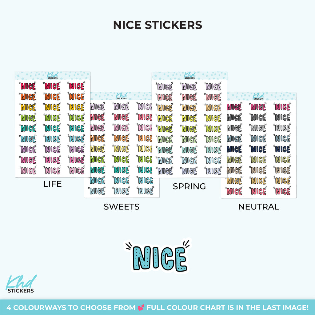 Nice Planner Stickers Small