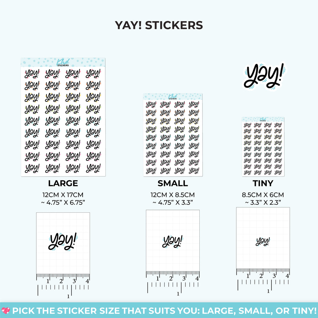 Yay! Planner Stickers Small