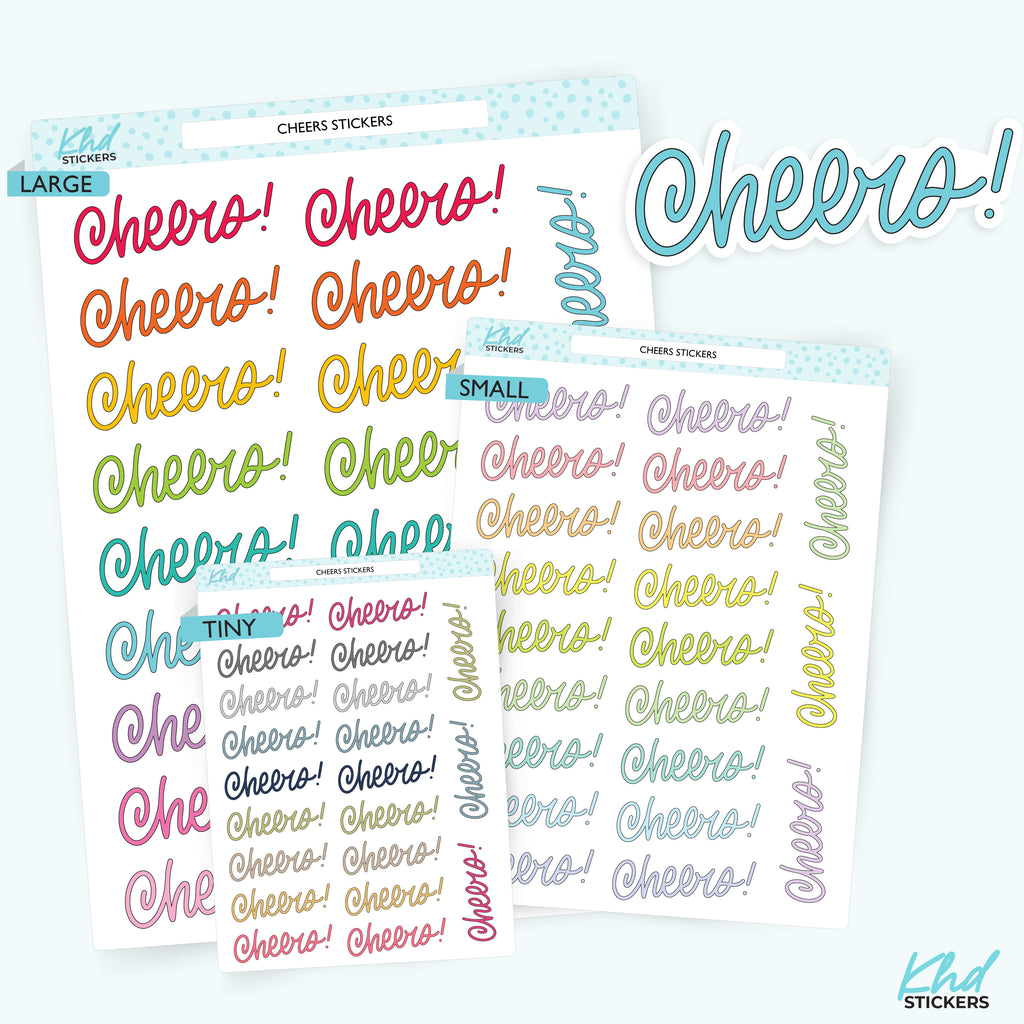 Cheers! Planner Stickers Small