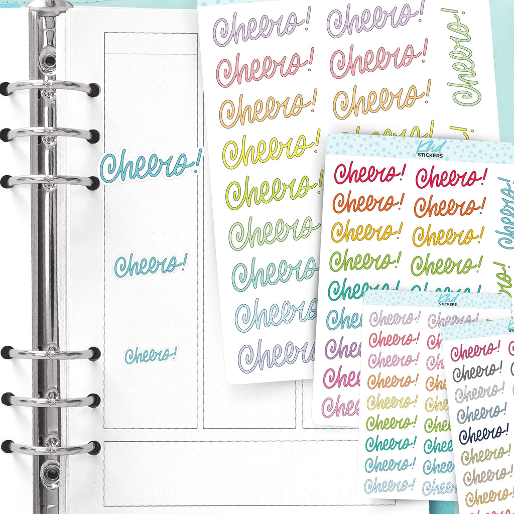 Cheers! Planner Stickers Small