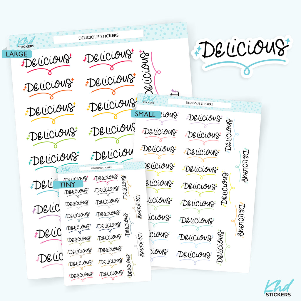 Delicious Planner Stickers Small