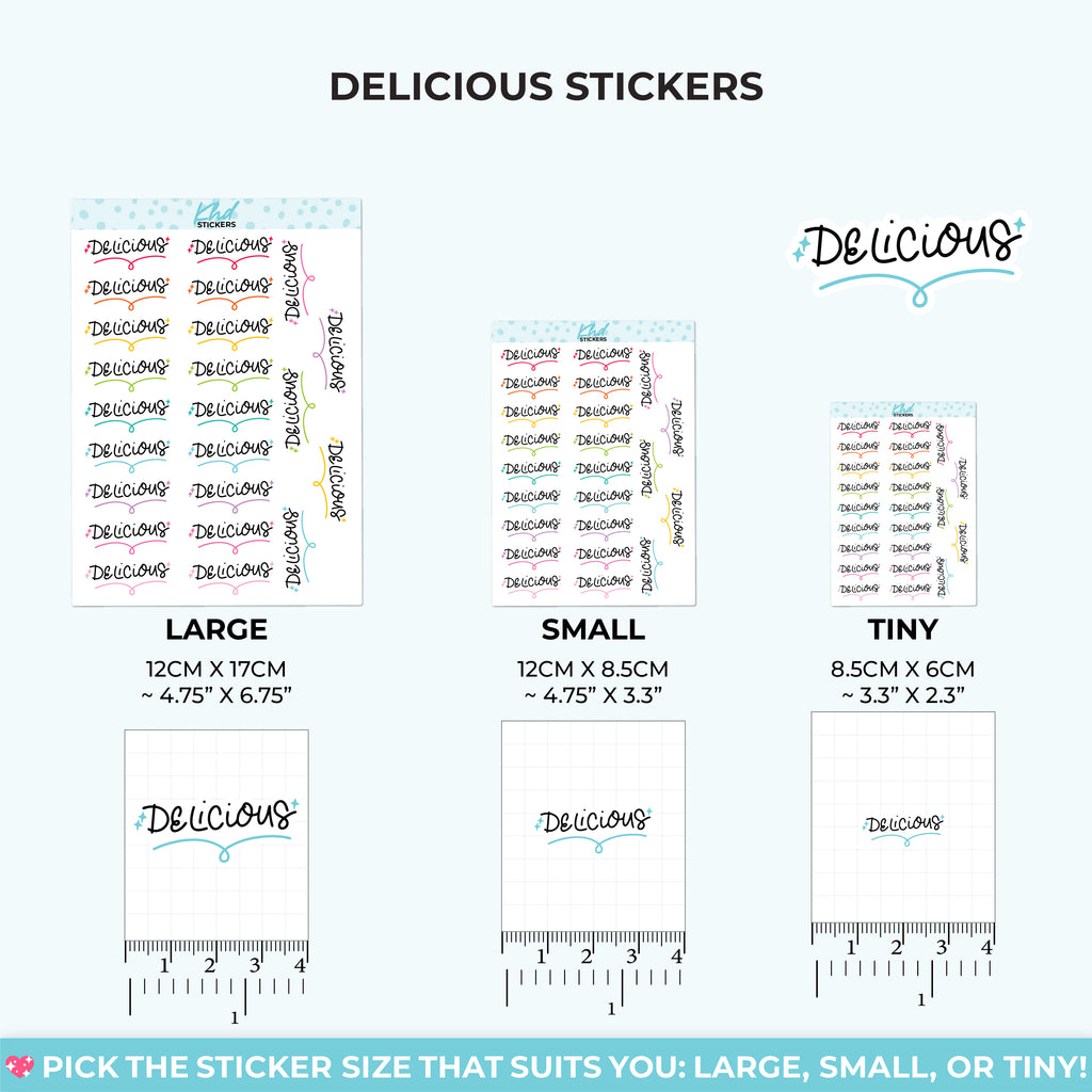 Delicious Planner Stickers Small
