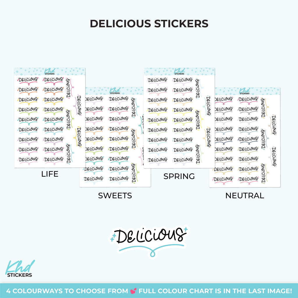 Delicious Planner Stickers Small