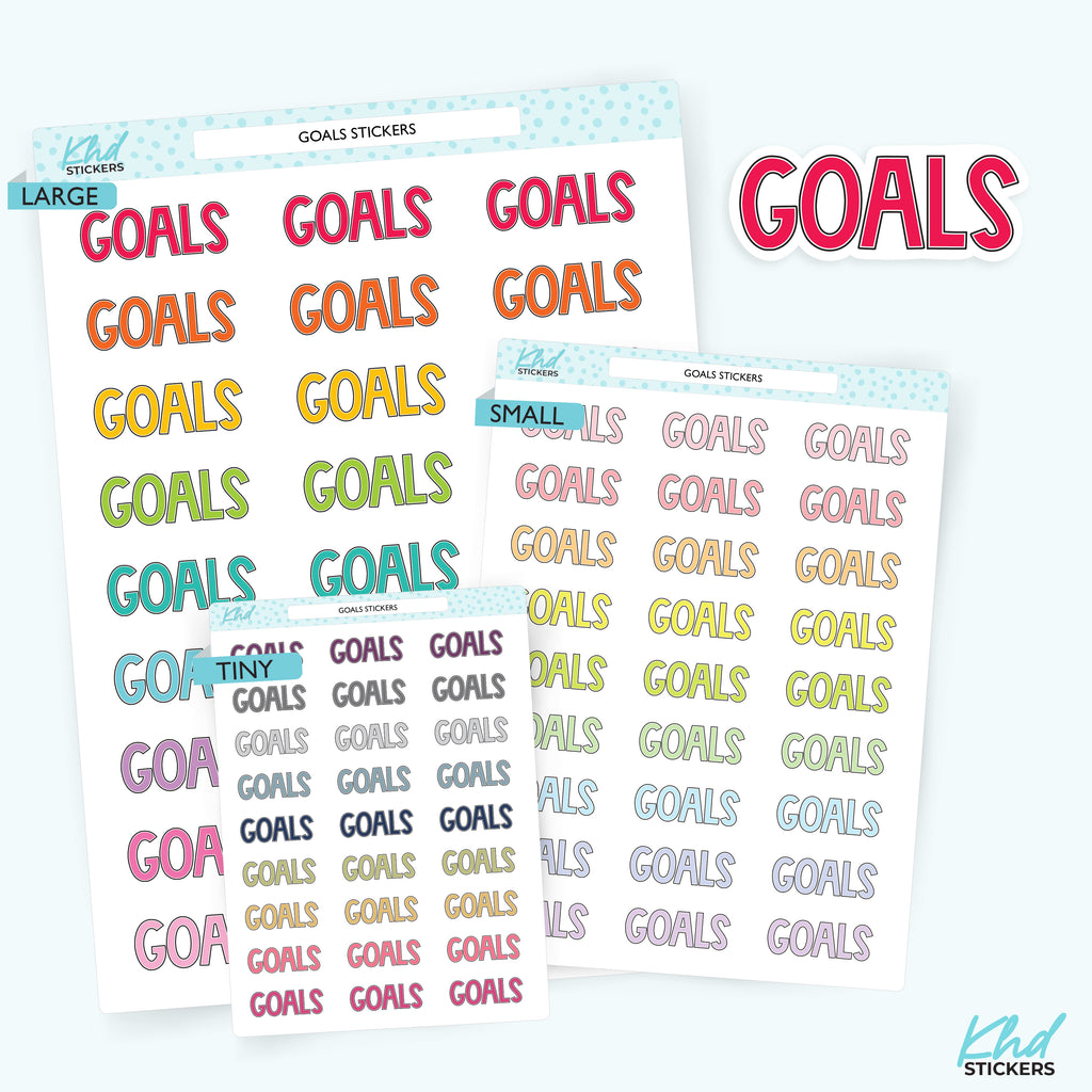 Goals Planner Stickers Small