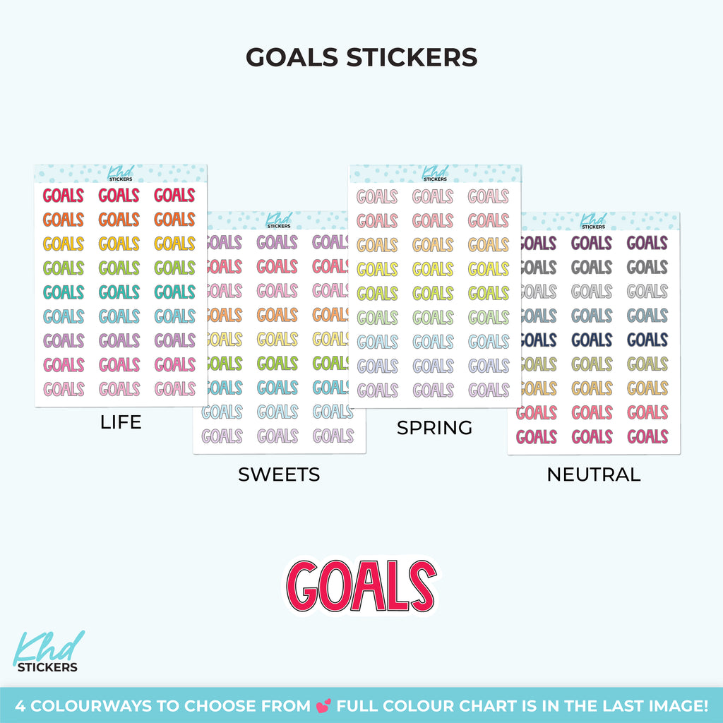 Goals Planner Stickers Small