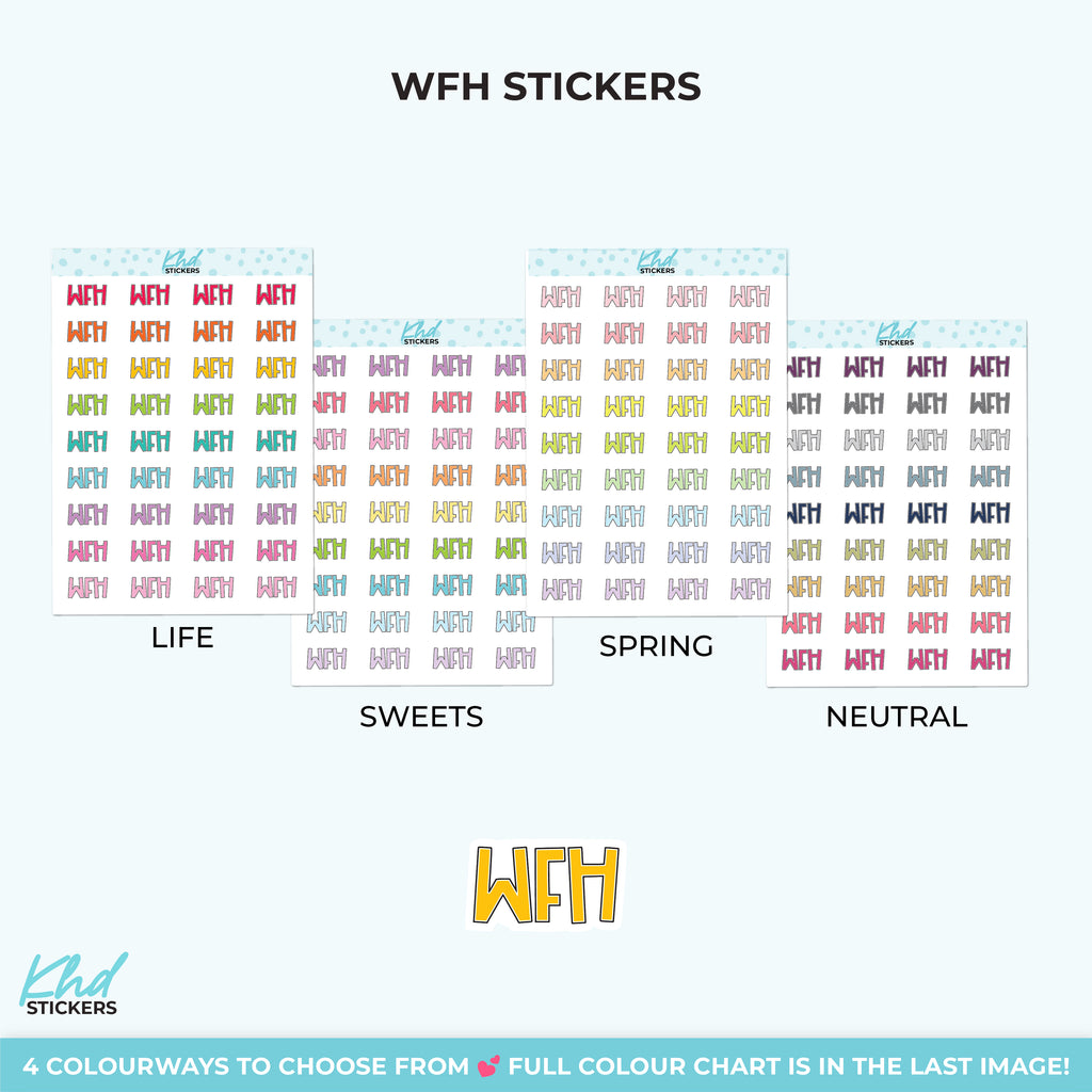 WFH Planner Stickers Small