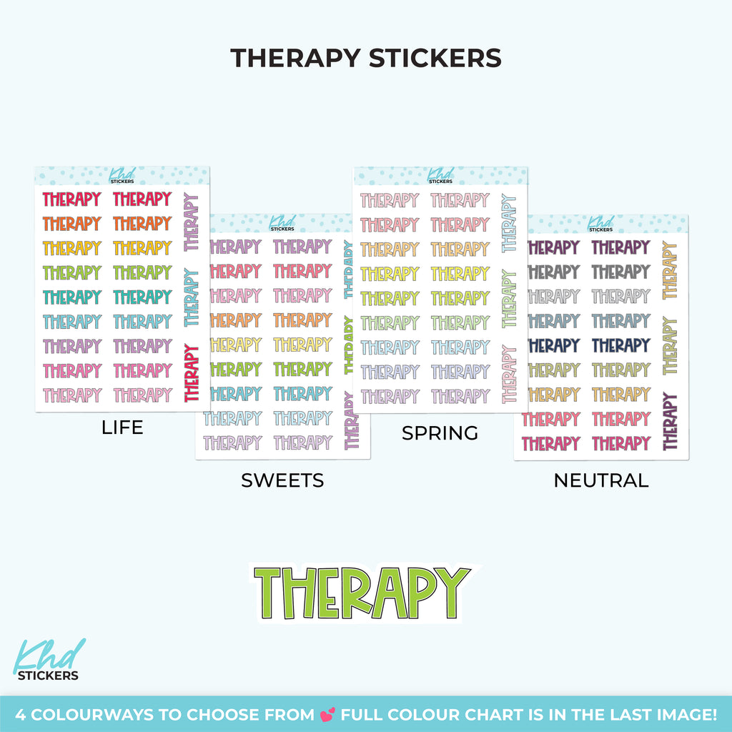 Therapy Planner Stickers Small