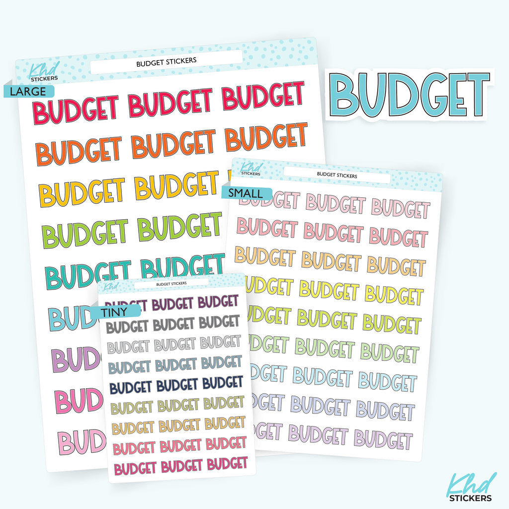 Budget Planner Stickers Small