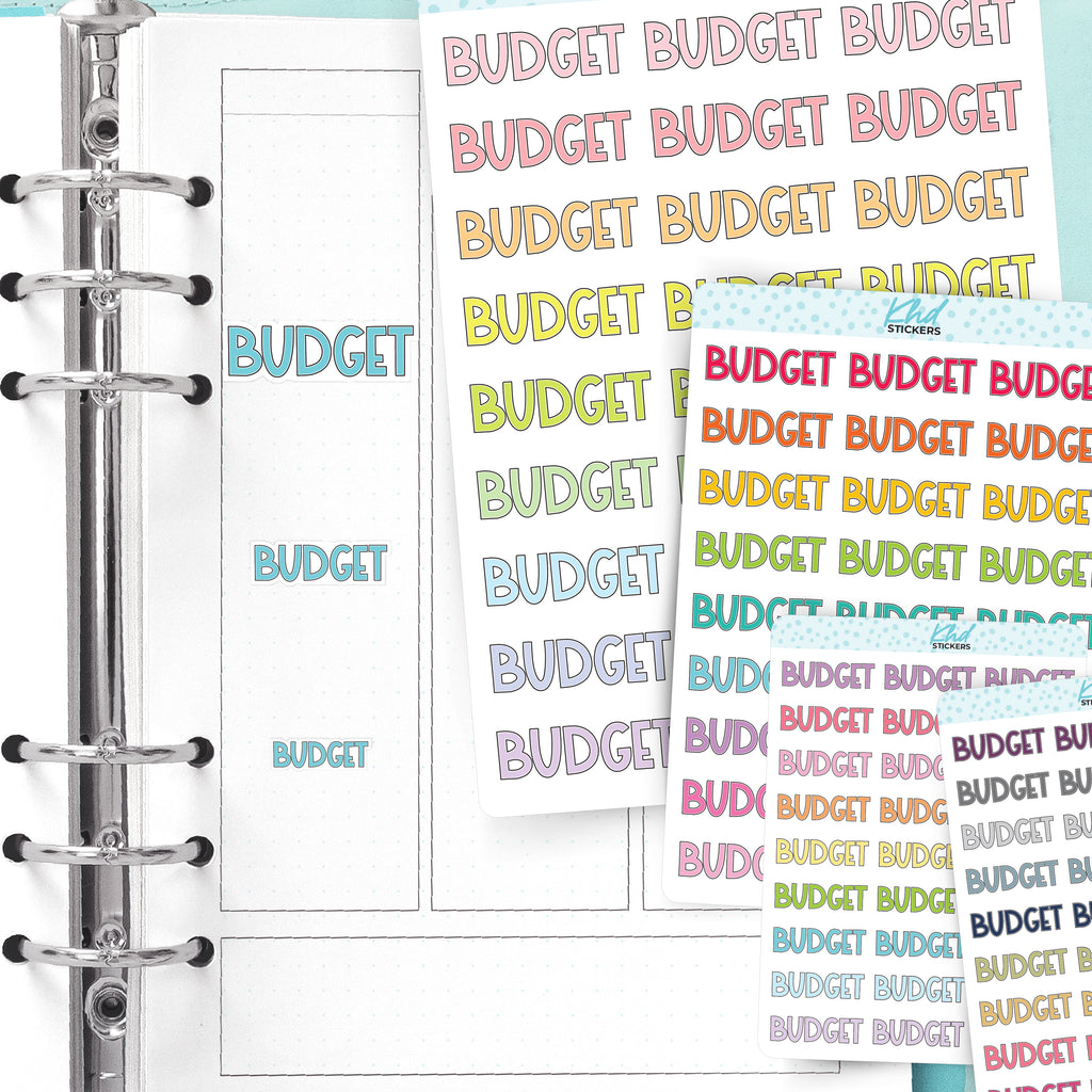 Budget Planner Stickers Small