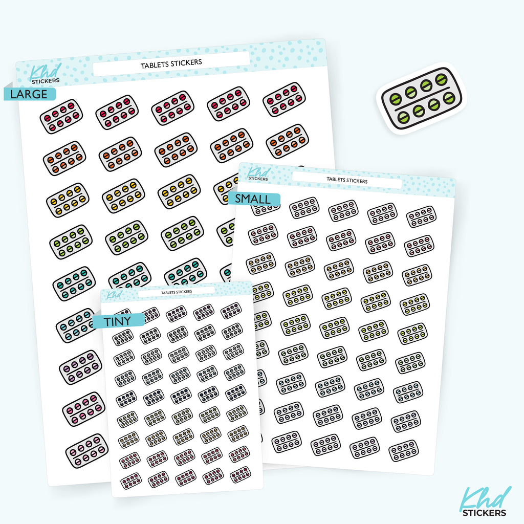 Tablet Stickers – Planner Wellness Icons Small / LIFE
