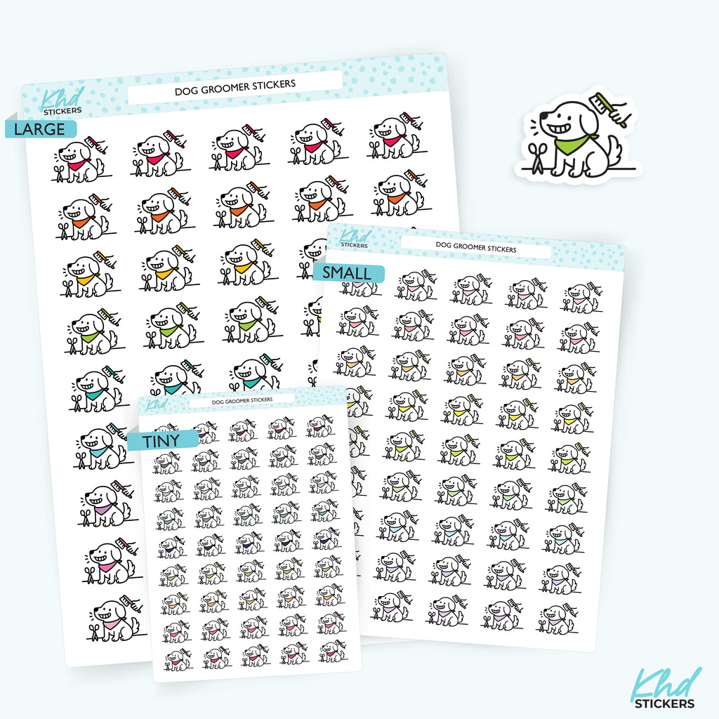 Dog Groomer Stickers Small / LIFE