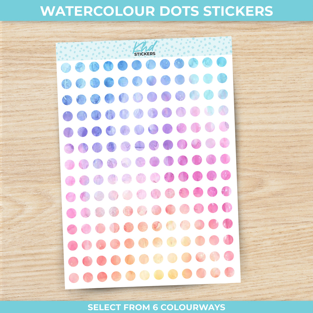 Watercolour Collection - Small Dots Aurora