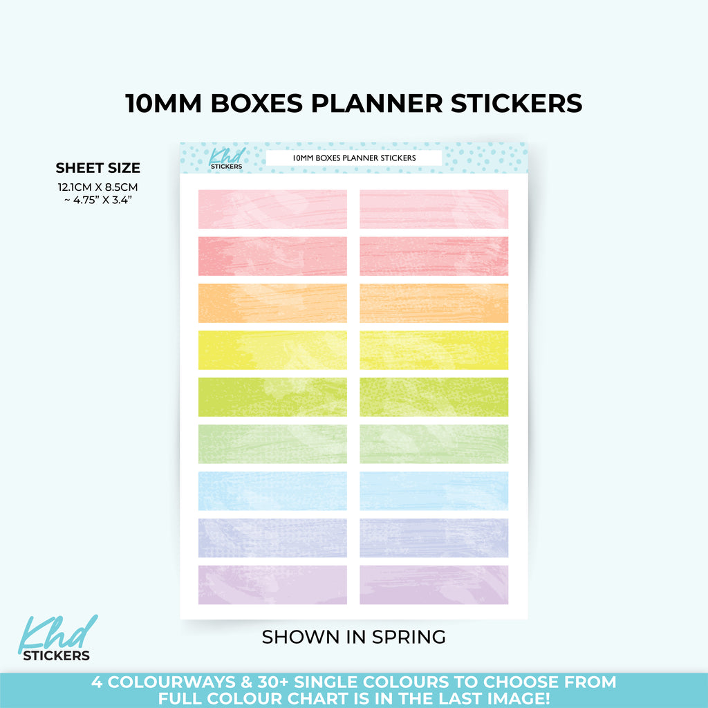 Watercolour Header Box Stickers – 10mm Height (Other Sizes Available) Vinyl (Removable) / LIFE