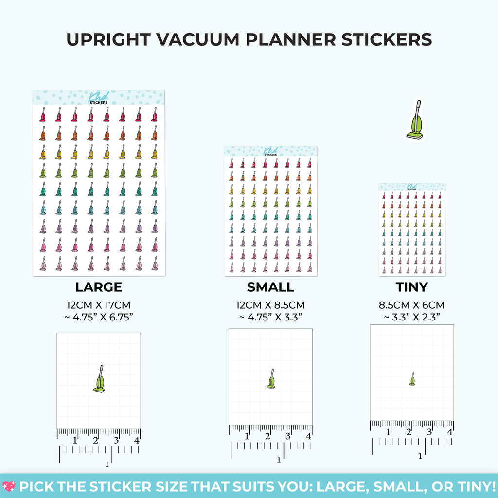 Stick Vacuum Housework Stickers Small