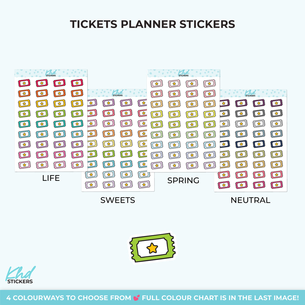 Movie and Popcorn Planner Stickers Small