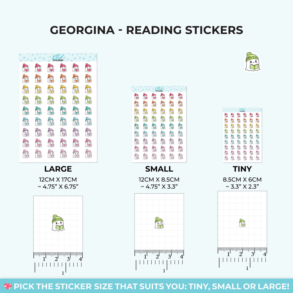 Georgina Ghost Reading Stickers