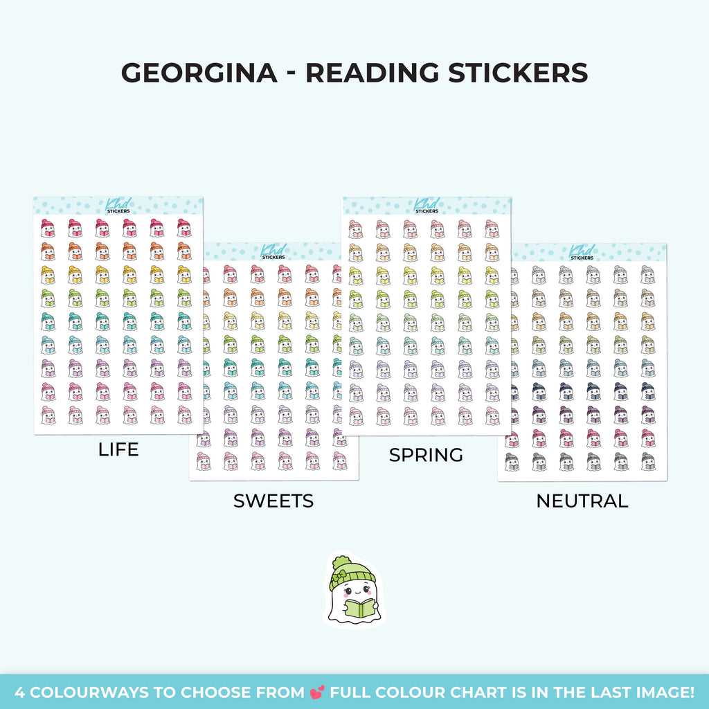 Georgina Ghost Reading Stickers