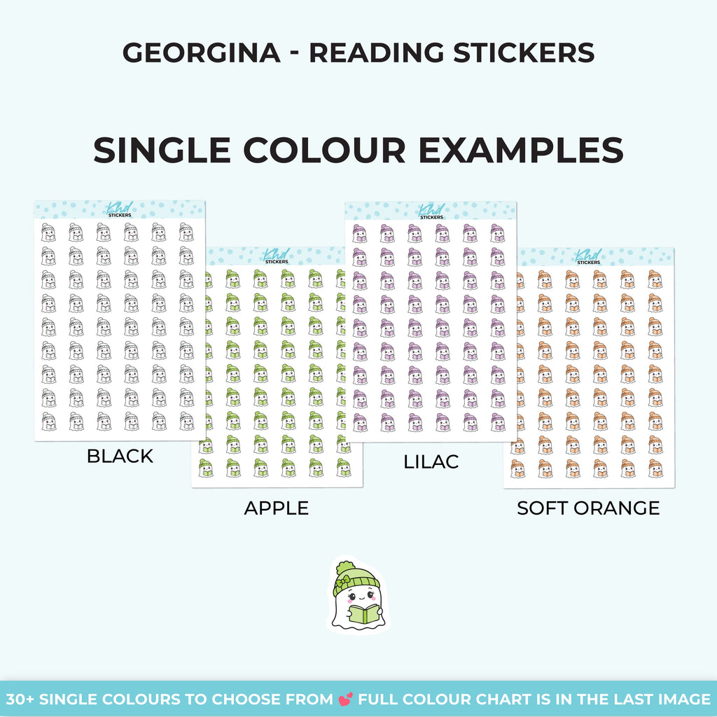 Georgina Ghost Reading Stickers