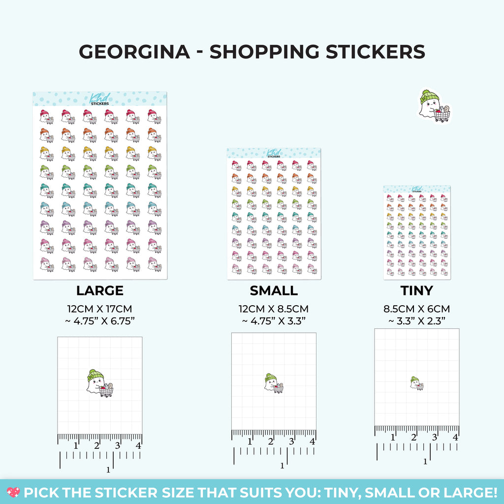 Georgina Ghost Shopping Stickers