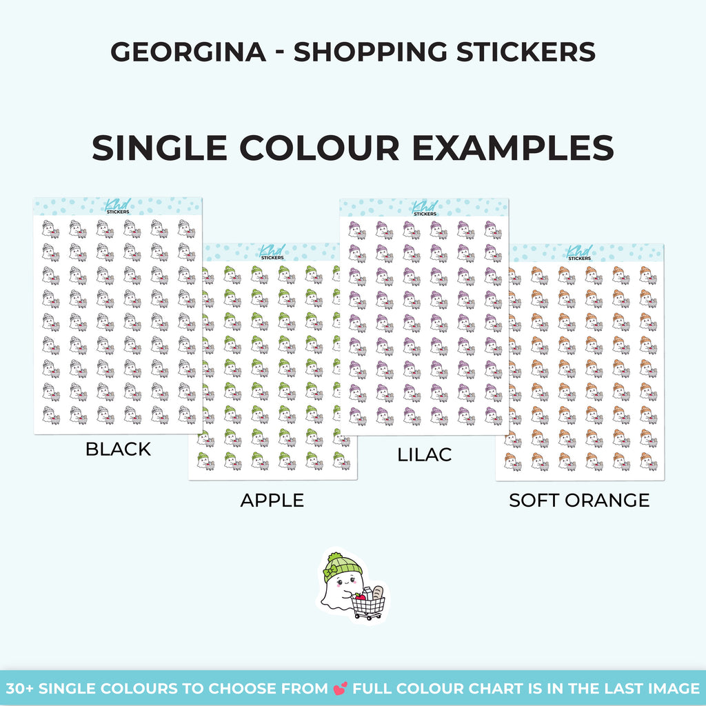 Georgina Ghost Shopping Stickers